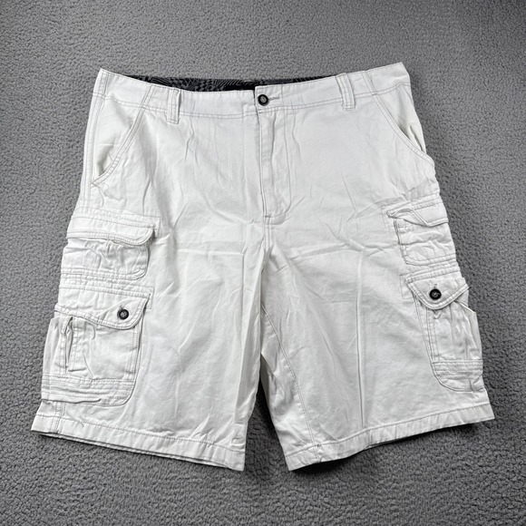 Ocean Pacific Other - Ocean Pacific OP Cargo Shorts Mens 40 White Utility‎ Baggy Skater 90s Y2K Casual